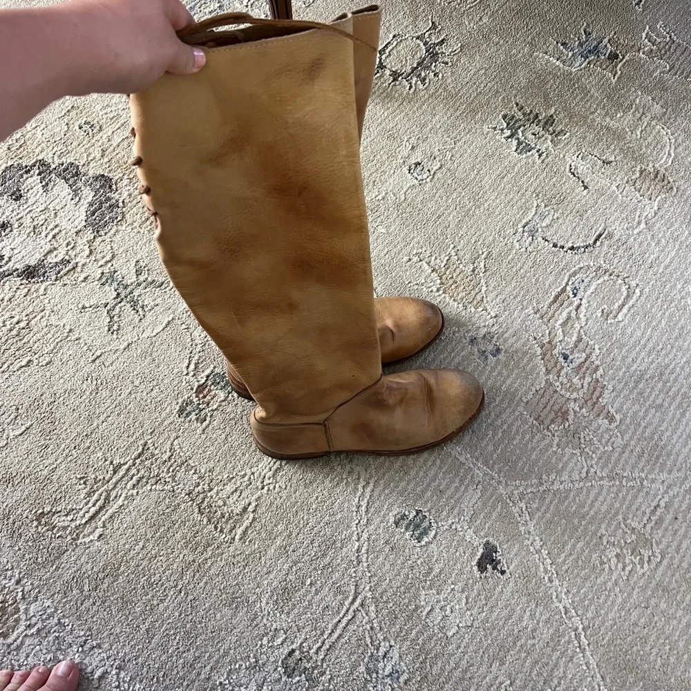 Bed Stu Manchester Leather Boots in Tan